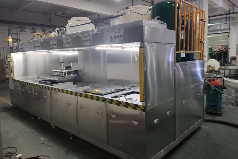New energy vehicle transmission sealing flange cleaning machine