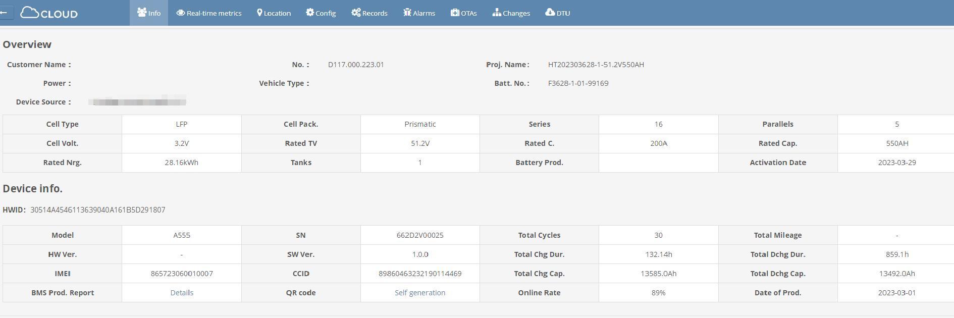 (Click to check the detailed operation history of your battery system)