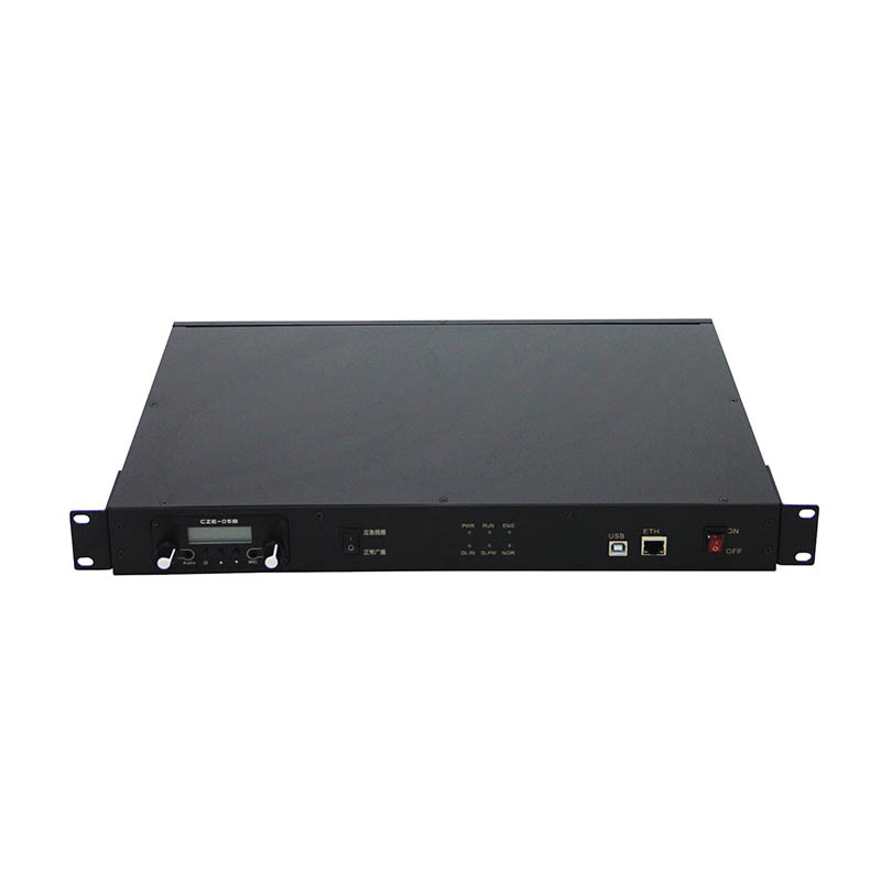 Fm radio rebroadcasting system  with emergency message break-in host