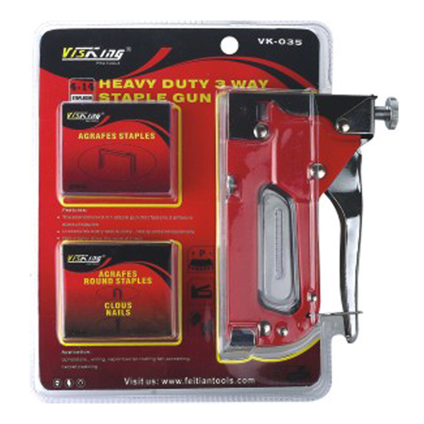 HEAVY DUTY 3 WAY STAPLE GUN /4-14MM(5/32"-9/16")