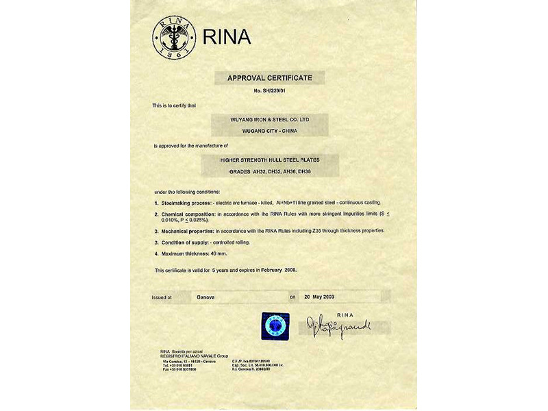 Certificate of 4 Certificate of 4