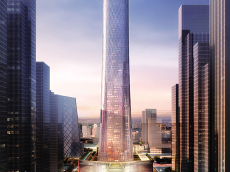 The tallest building in Beijing -- the Statue of China The tallest building in Beijing -- the Statue of China