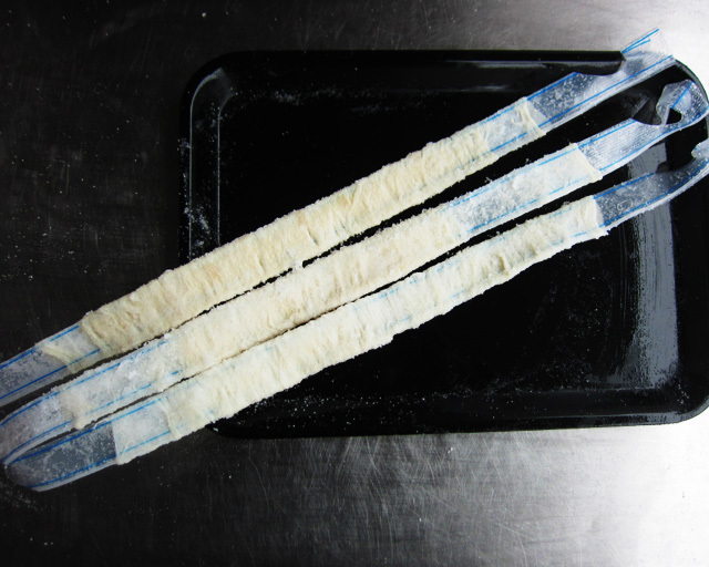 Dried casing