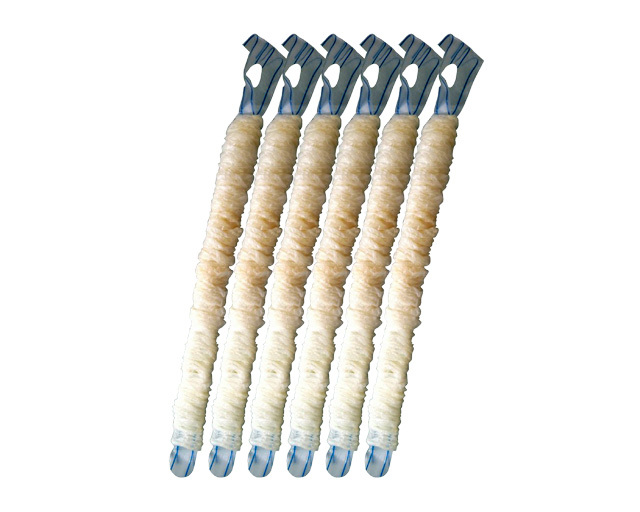 Natural compressed tube hog casing for sausage