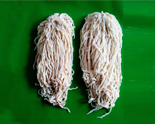 Natural salted hog casing for sausage