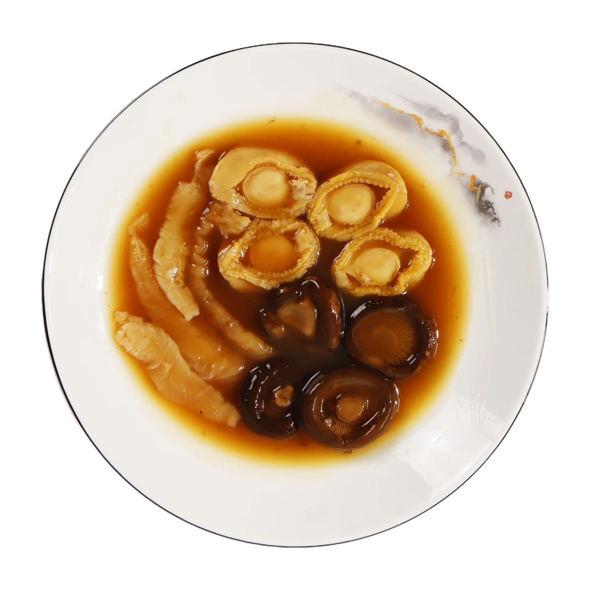 Shiitake mushrooms, fish maw, and abalone Shiitake mushrooms, fish maw, and abalone