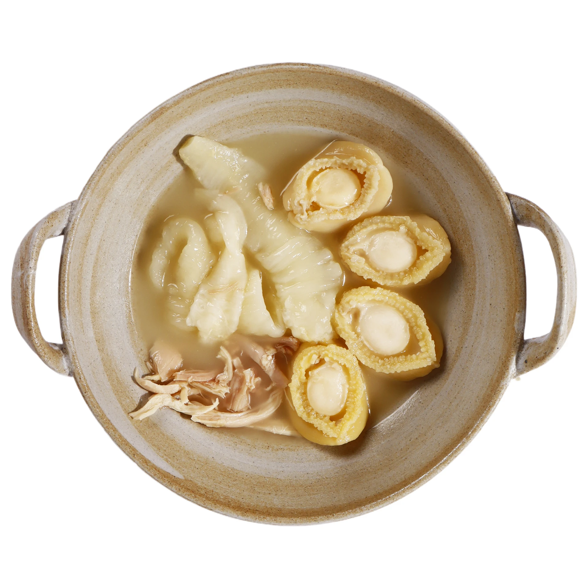 Clear Chicken Soup with Fish Maw and Abalone Clear Chicken Soup with Fish Maw and Abalone