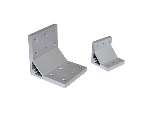 Custom silver anodized aluminium t slot bracket machined aluminium