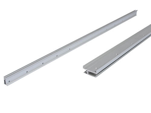 Silver Anodized 6063 Extruded Aluminium Section With Holes
