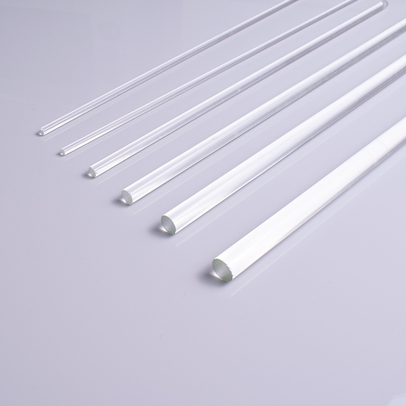 clear borosilicate COE 3.3 glass rod