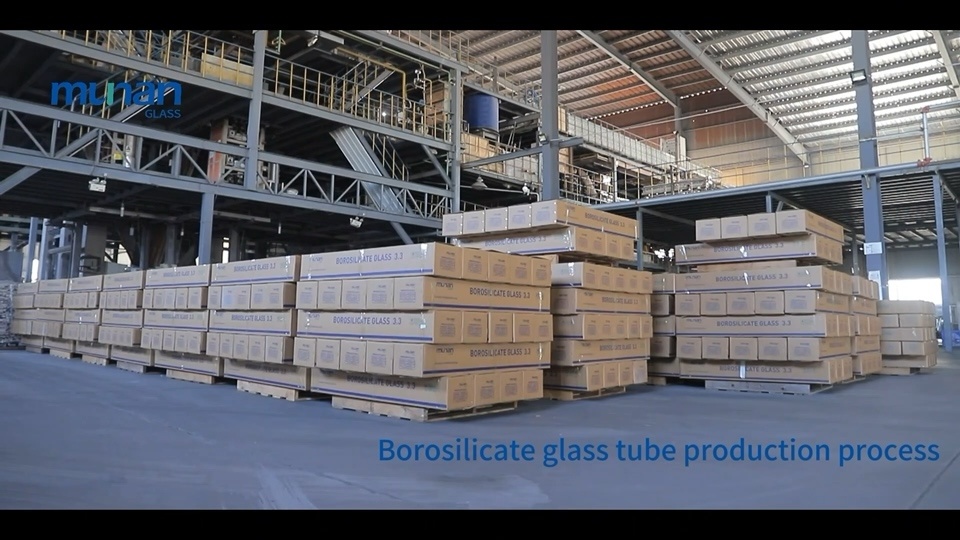 Production process of high borosilicate glass tube