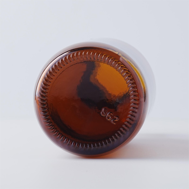 500ml spiral mouth amber moulded glass bottle 500ml spiral mouth amber moulded glass bottle