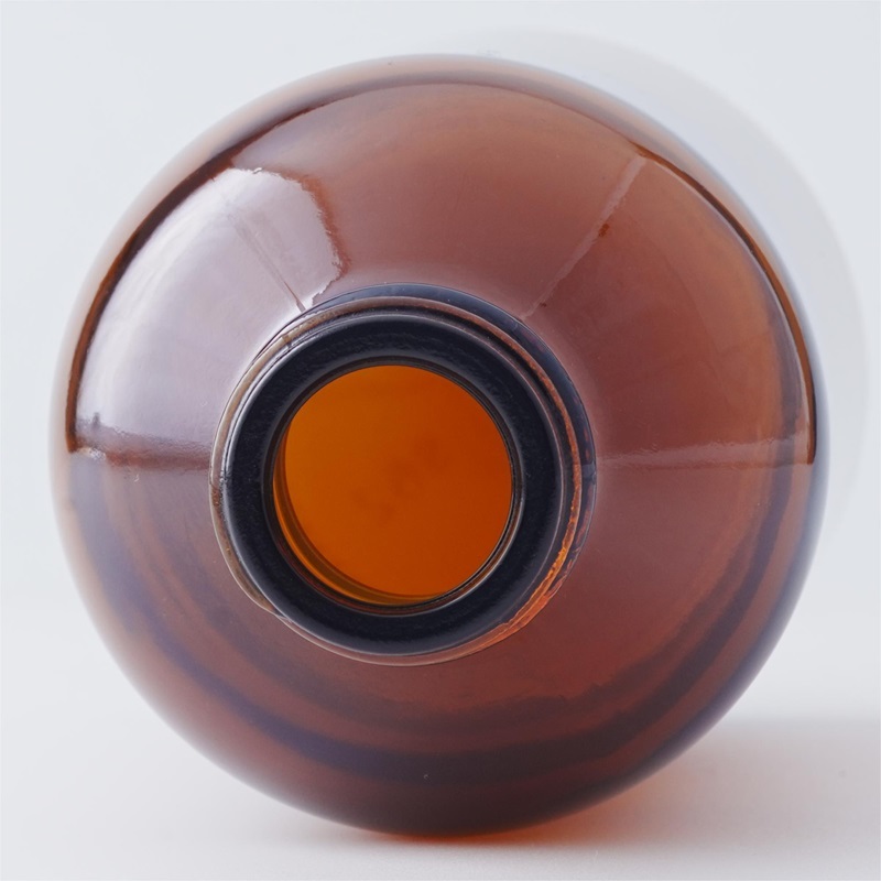 500ml spiral mouth amber moulded glass bottle 500ml spiral mouth amber moulded glass bottle