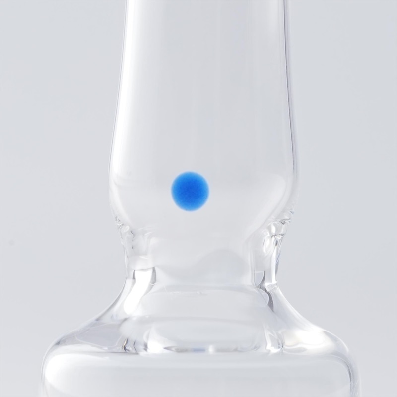 10ml D-shaped mouth clear neutral borosilicate glass vial for pharmaceutical packaging, featuring blue dots that are easy to fold 10ml D-shaped mouth clear neutral borosilicate glass vial for pharmaceutical packaging, featuring blue dots that are easy to fold
