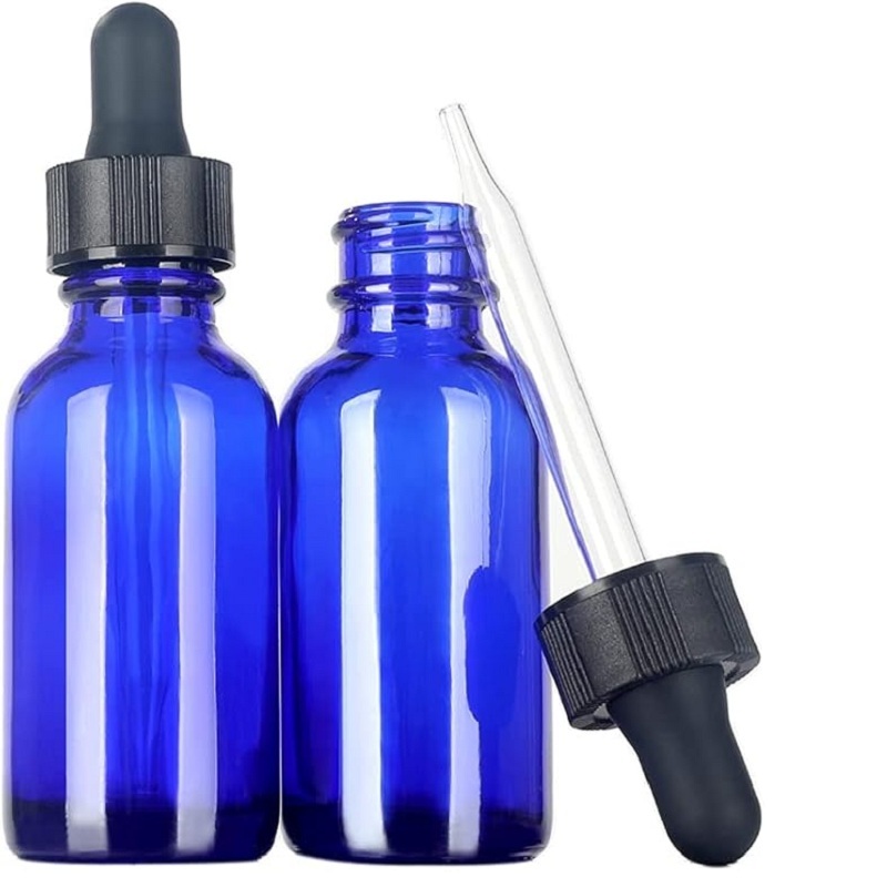 1 oz (30 mL) Cobalt Blue Serum Bottle with Glass Graduated Measurement Marked Dropper 1 oz (30 mL) Cobalt Blue Serum Bottle with Glass Graduated Measurement Marked Dropper