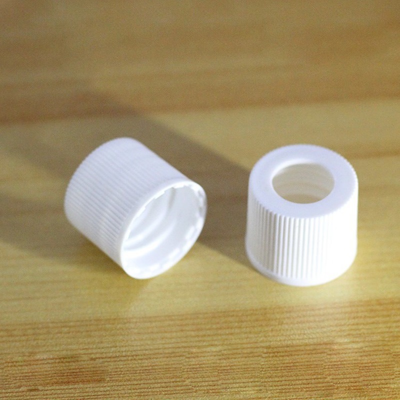 18 Teeth Essential Oil Bottle Plastic Vertical Stroke White Medium Ring Dropper Cap 18 Teeth Essential Oil Bottle Plastic Vertical Stroke White Medium Ring Dropper Cap