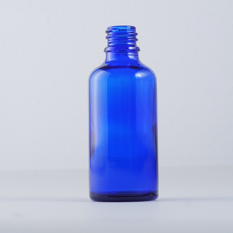 1 oz (30 mL)  Cobalt Blue Serum Bottle with Glass Graduated Measurement Marked Dropper