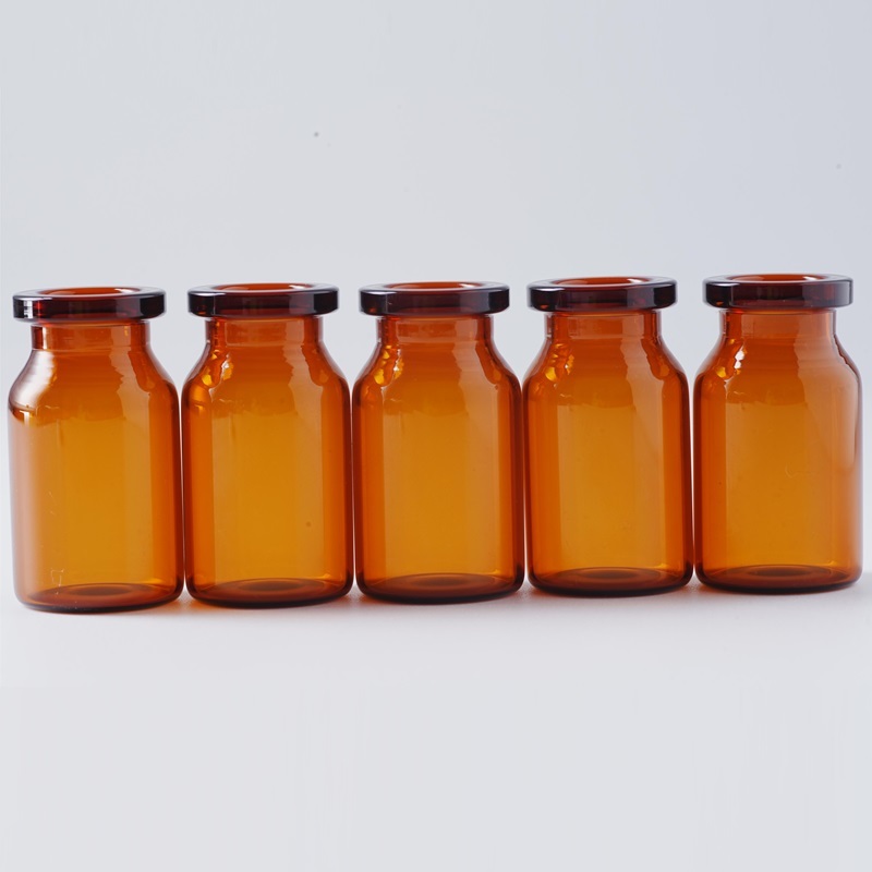 Medical 5ml brown neutral borosilicate glass vials Medical 5ml brown neutral borosilicate glass vials