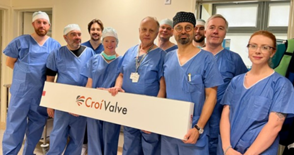 The CroiValve Duo Transcatheter Tricuspid valve Repair system was successfully implanted in humans for the first time