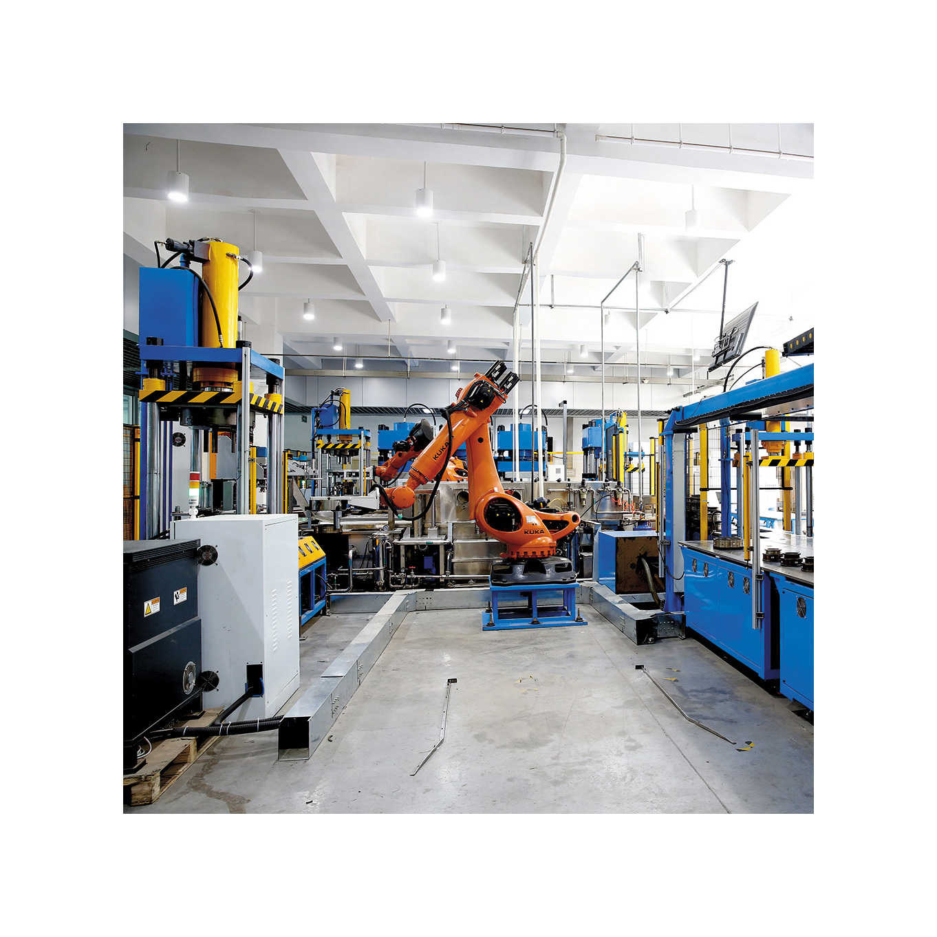超硬材料树脂结合剂机器人工作站