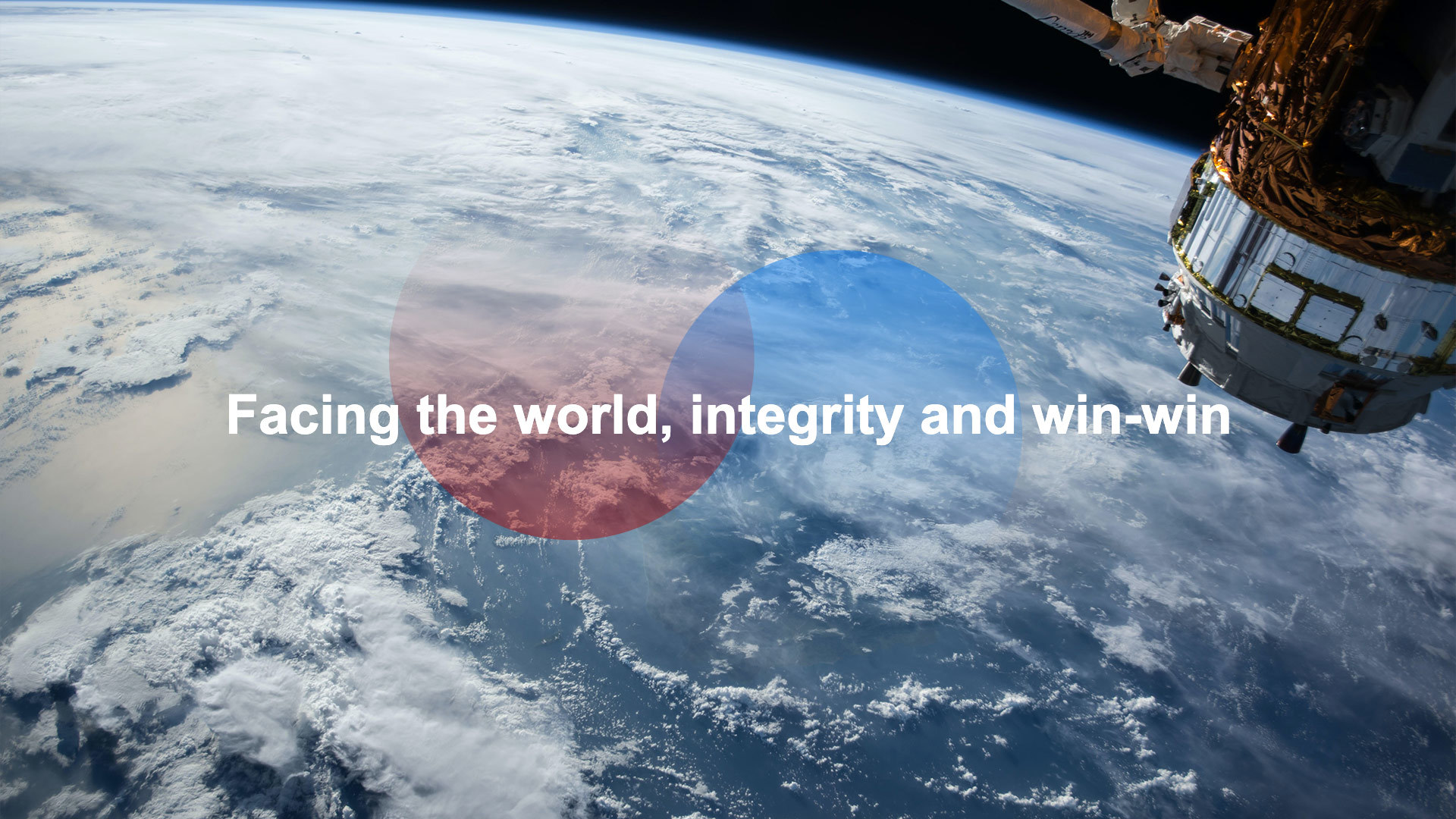 Facing the world, integrity and win-win