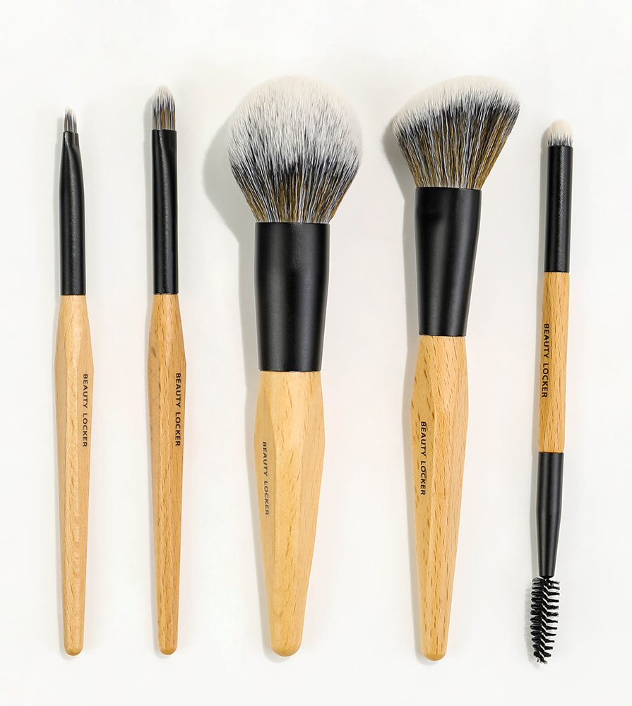 5PC Nature Wood Makeup Brush