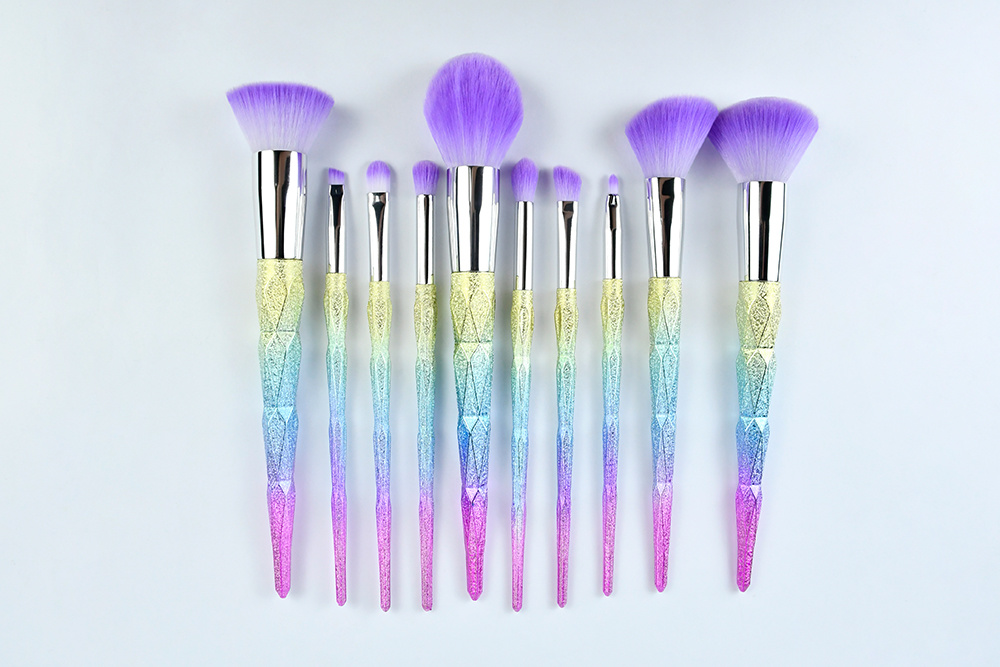 Rainbow Make up Brush Set