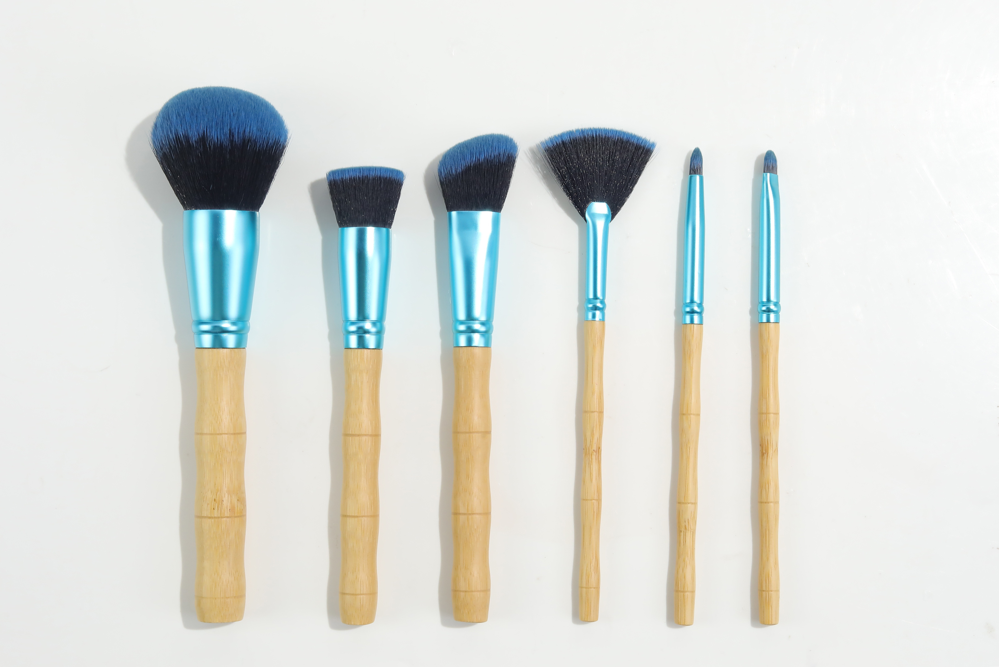 6PC Nature Bamboo Makeup brushes