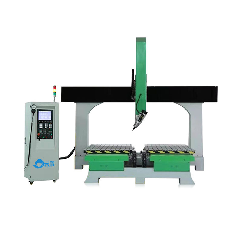 Four-axis double-station bent plate surface cutting machine