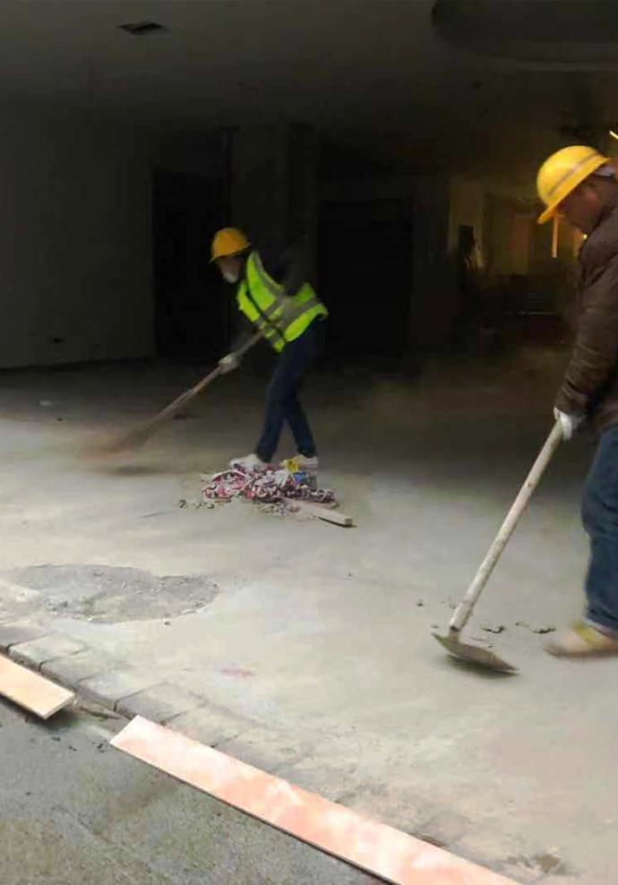 Cleaning exisiting floor