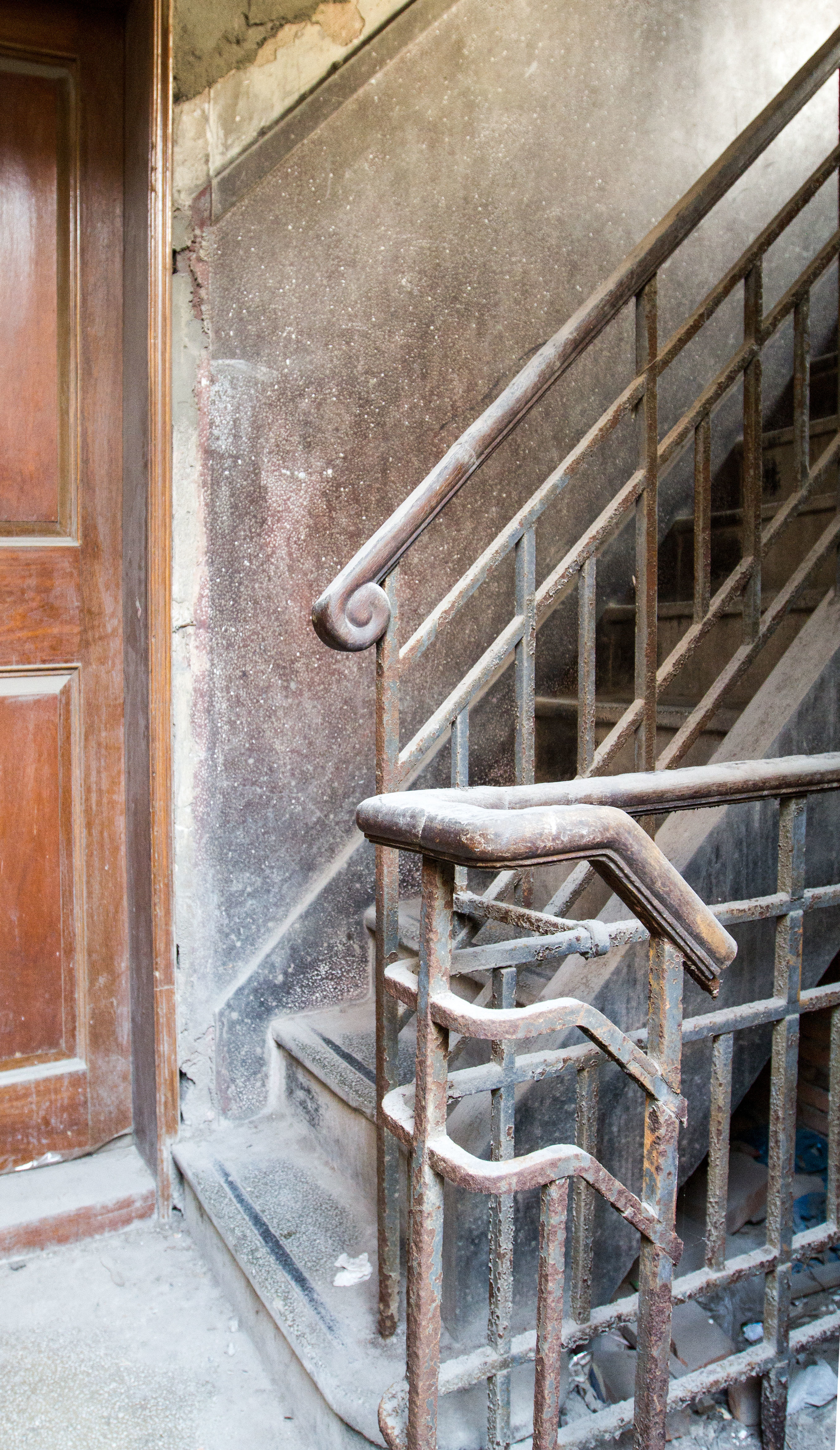 Domestic millstone old building