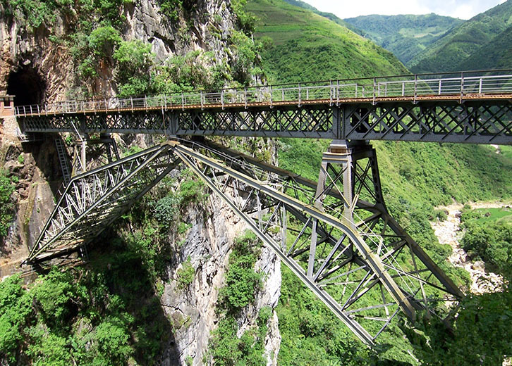 Yunnan-Vietnam Herringbone Bridge Railway Yunnan-Vietnam Herringbone Bridge Railway