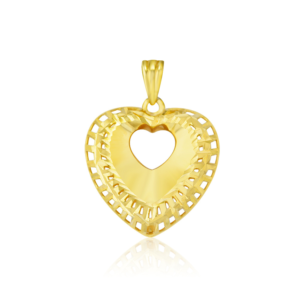 Ciondolo di San Valentino in oro giallo 18 carati