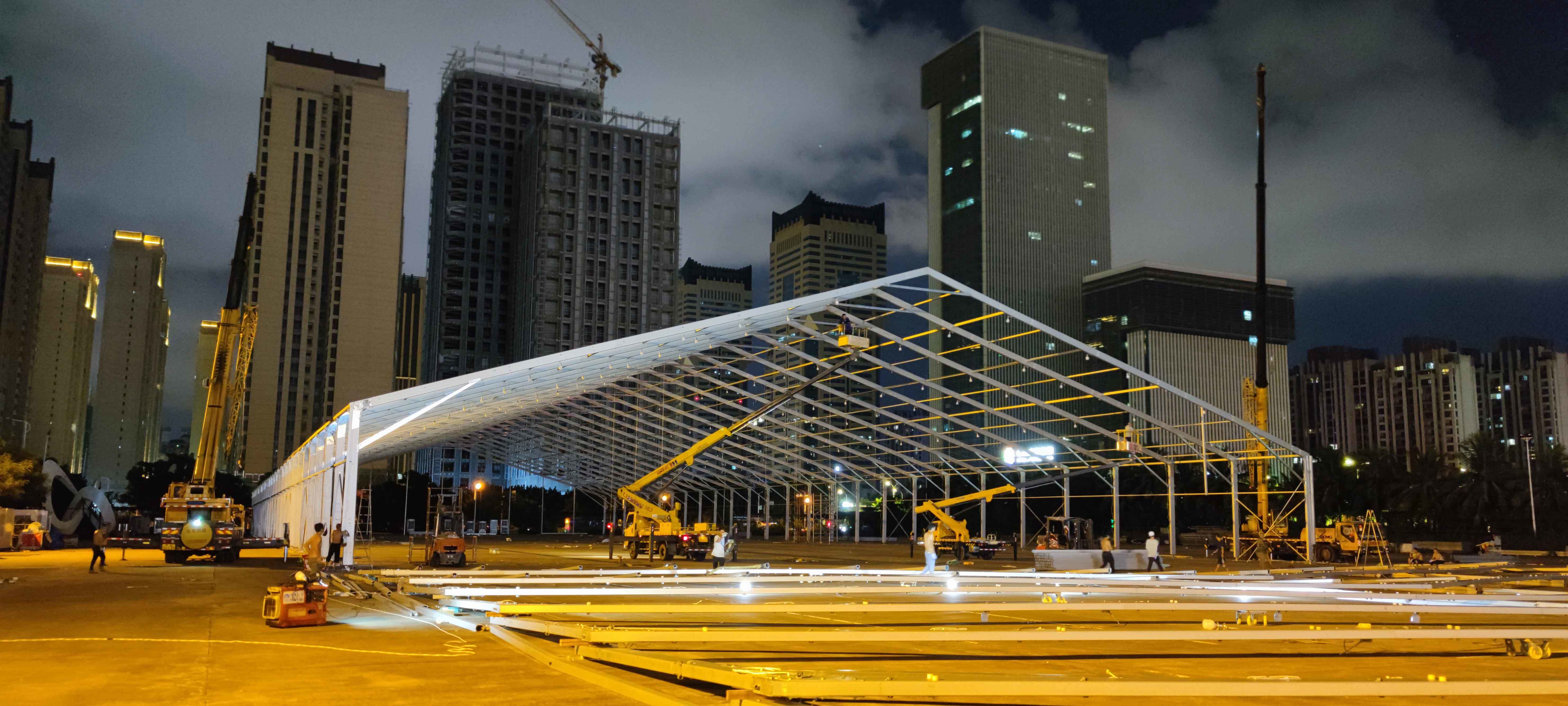 Carpa con forma y estructura