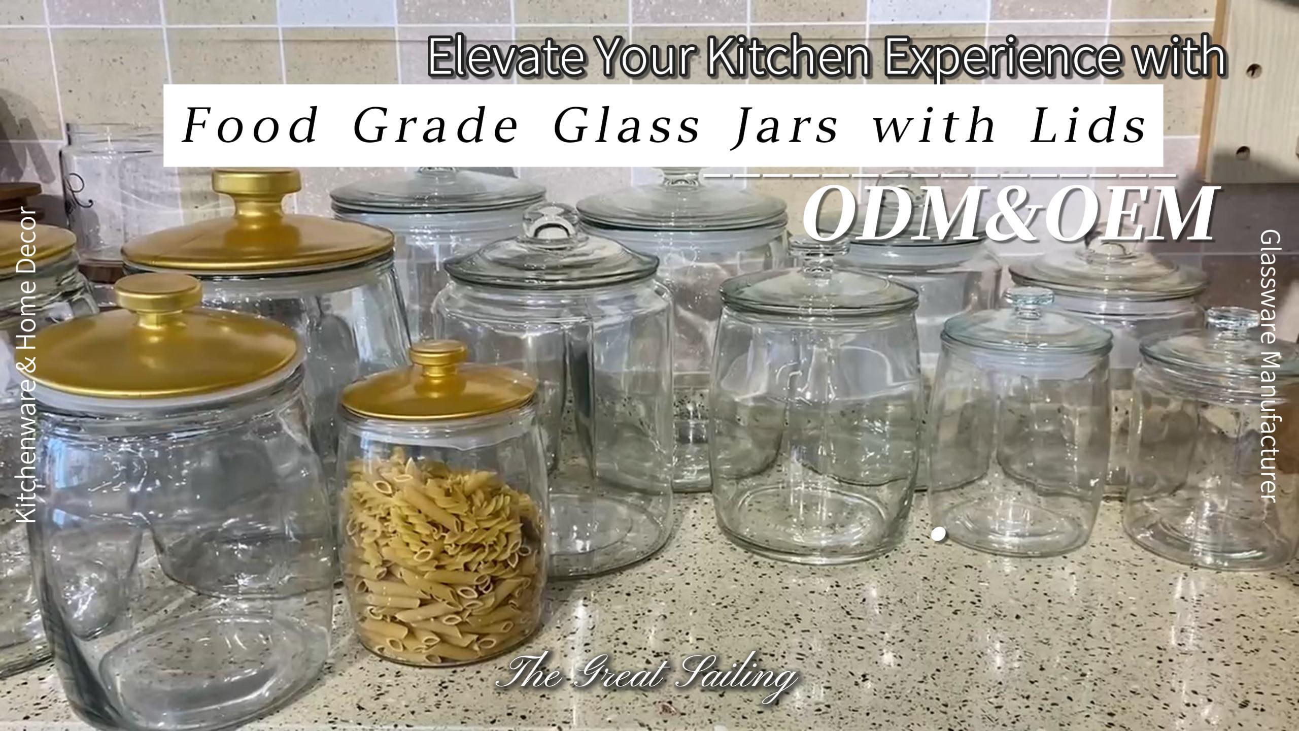 Food Grade Glass Jars With Lids