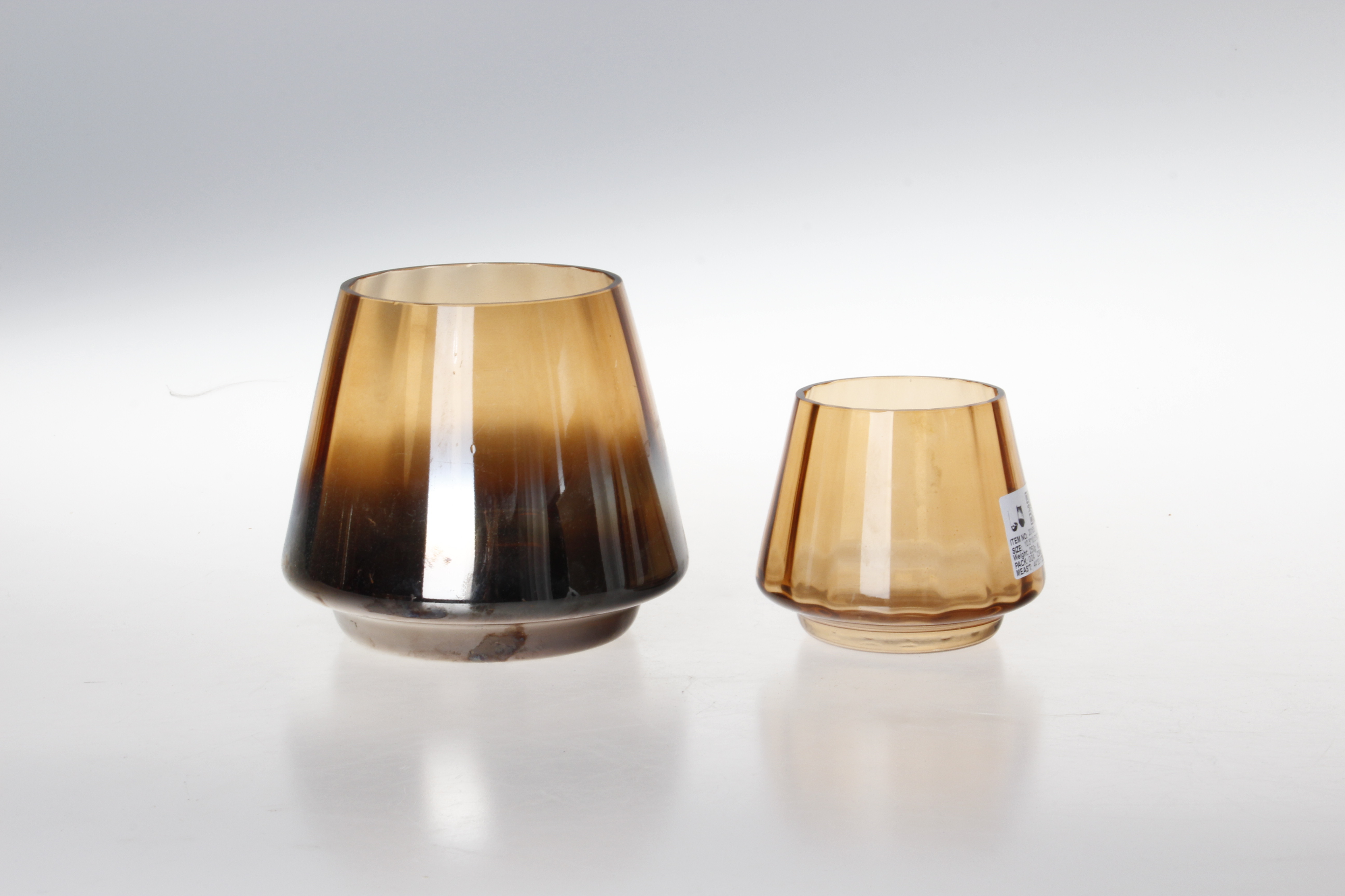 ZGS Glass Pigmented Base Glass Candle Holder ZGS Glass Pigmented Base Glass Candle Holder