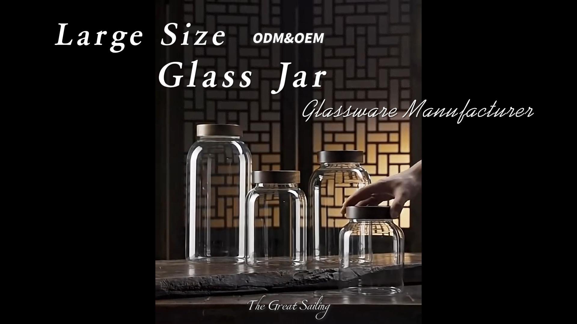 Premium Glass Storage Jars with Wooden Lids – Artisan Craftsmanship Meets Functionality