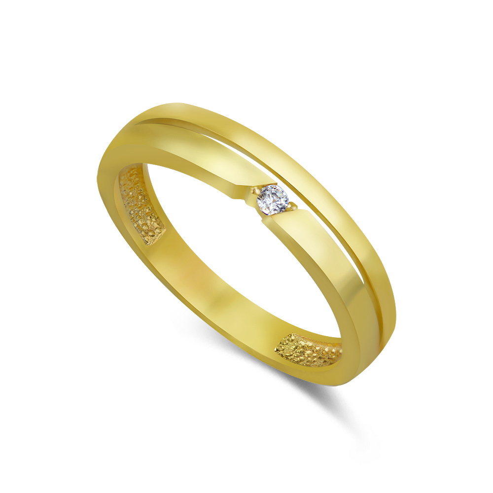 fashionable ladies 18K gold ring