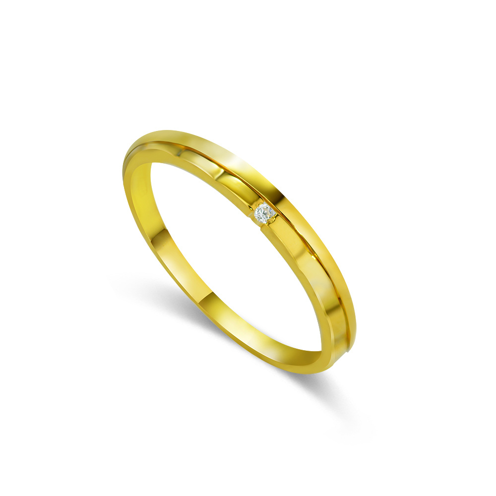 women wedding 18K gold ring