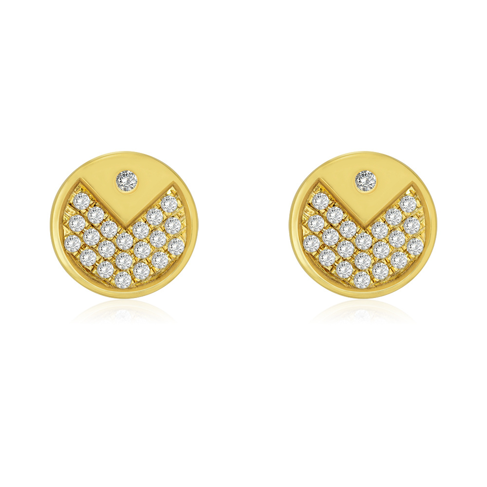 fashionable wholesale 18K Gold Earrings Tassel Temperament