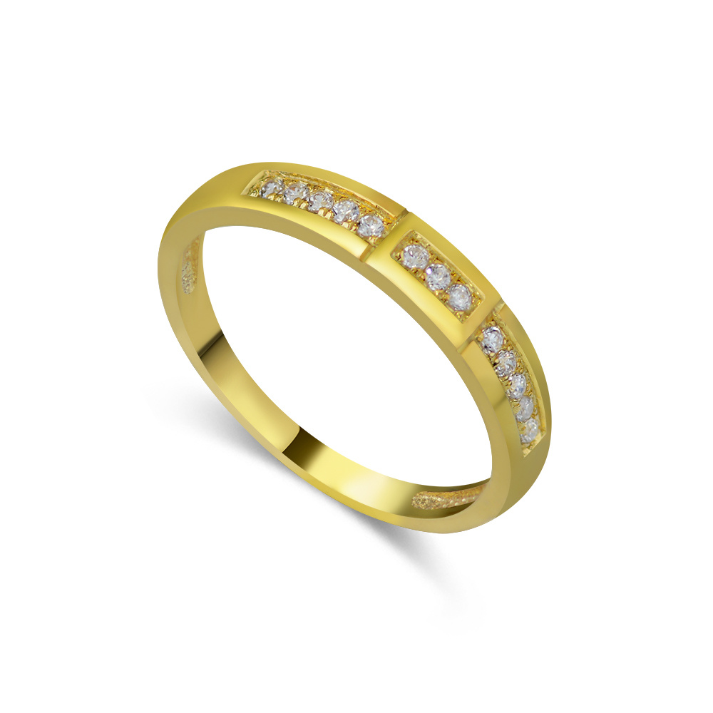 luxury 18K gold ring