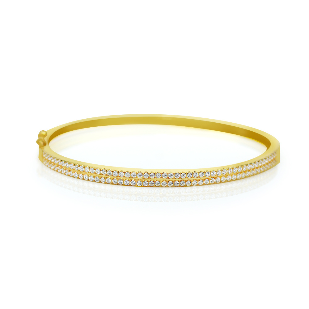 love 18K Gold Zircon Bracelet