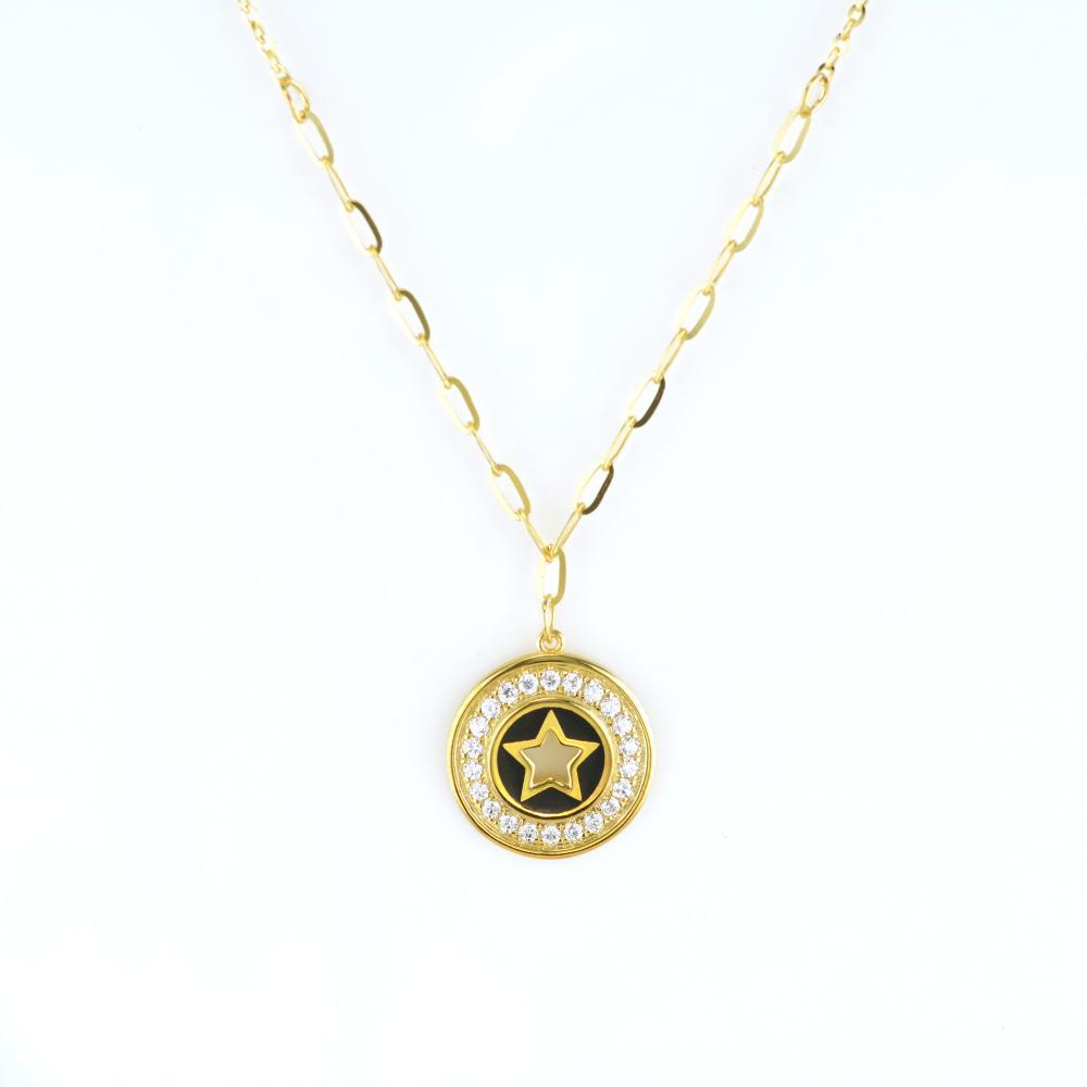 star 18K gold necklace