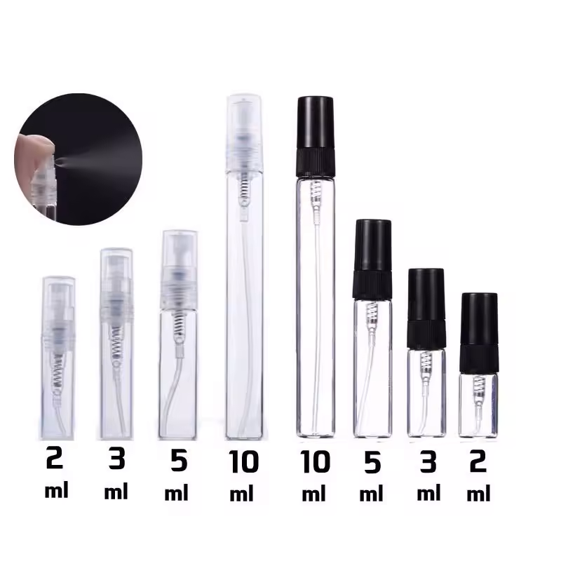 1ml,2ml,3ml,5ml,7ml,10ml glass perfume sample vials-empty glass vials