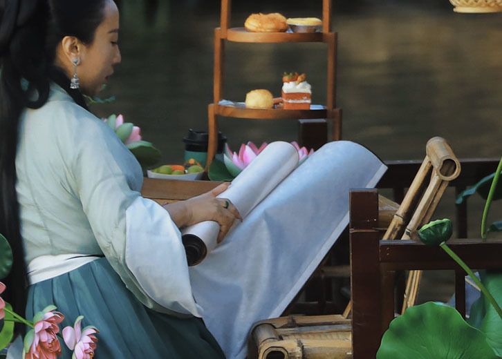 Thành phố Dishui Miao-Thuyền sơn để thưởng thức trà Thành phố Dishui Miao-Thuyền sơn để thưởng thức trà