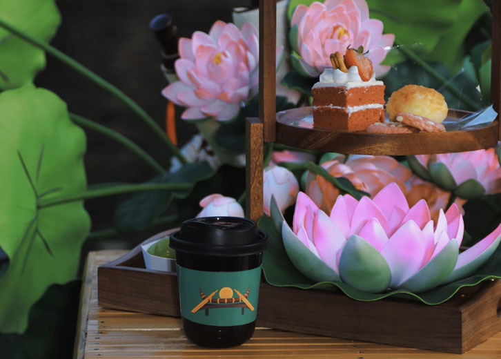Thành phố Dishui Miao-Thuyền sơn để thưởng thức trà Thành phố Dishui Miao-Thuyền sơn để thưởng thức trà