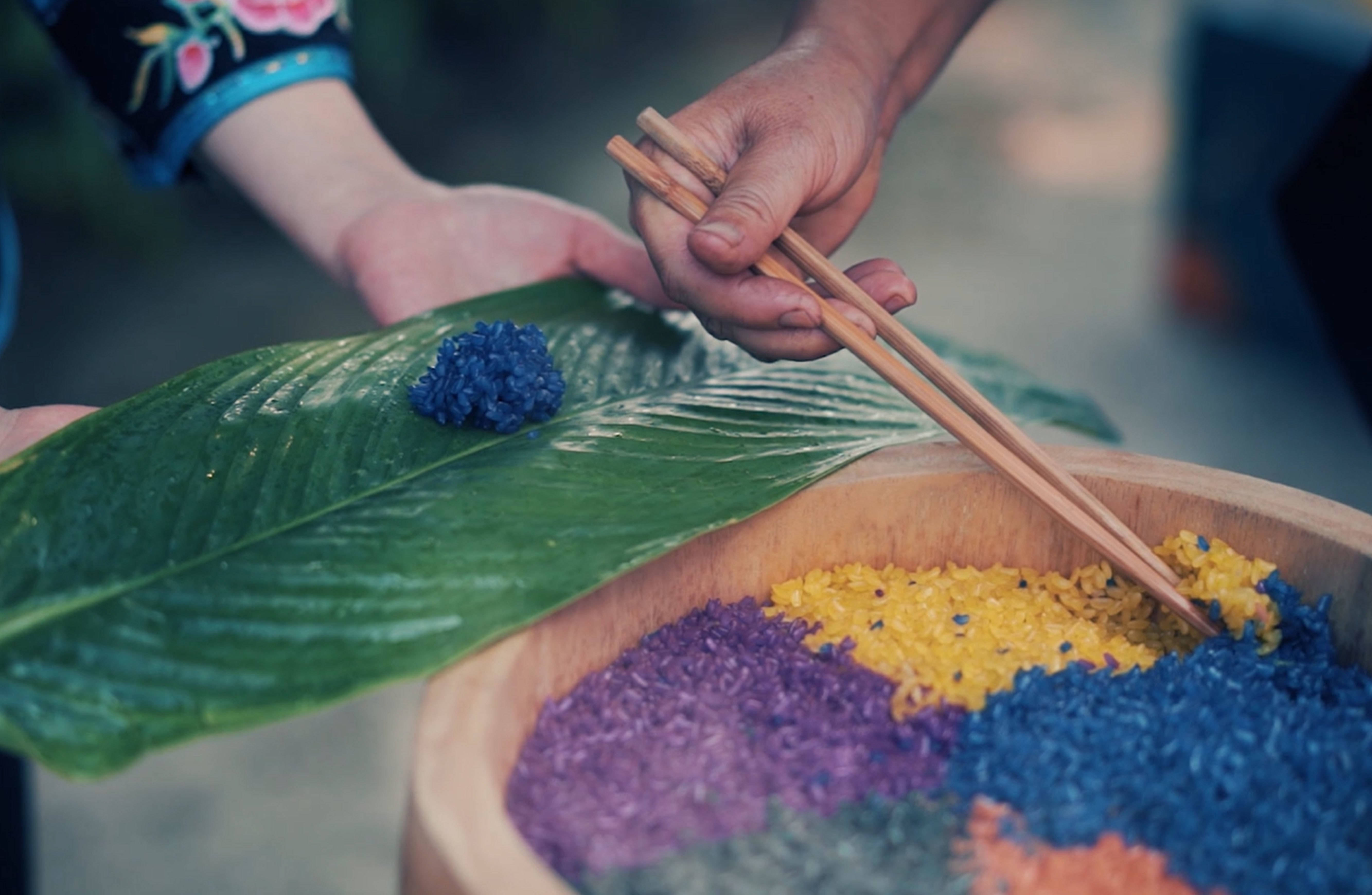 Gạo hoa dân tộc Choang Gạo hoa dân tộc Choang