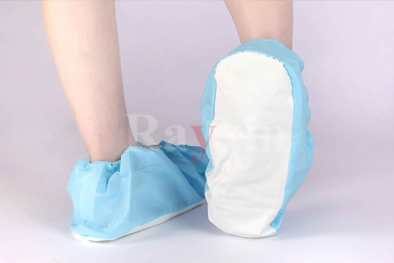 shoe cover with PVC sole 