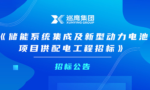 招标公告 | 储能系统集成及新型动力电池项目供配电工程招标