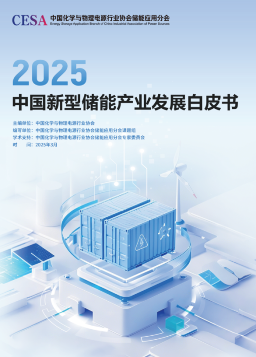 CIES2025 | 重磅发布《2025中国新型储能产业发展白皮书》